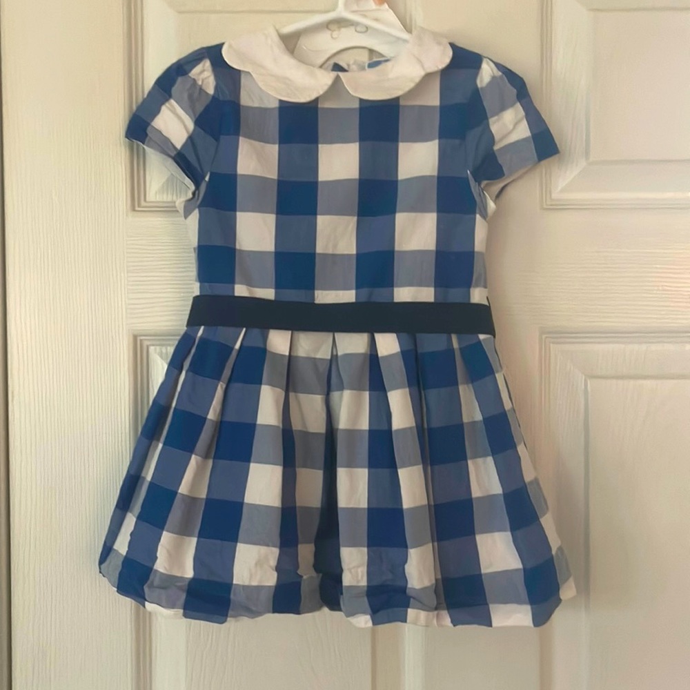 Jacadi Girls Checkered Dress